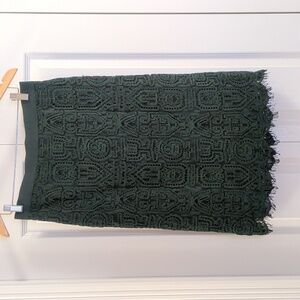 ANN TAYLOR | Forest Green Lace Pencil Skirt - Sz 6